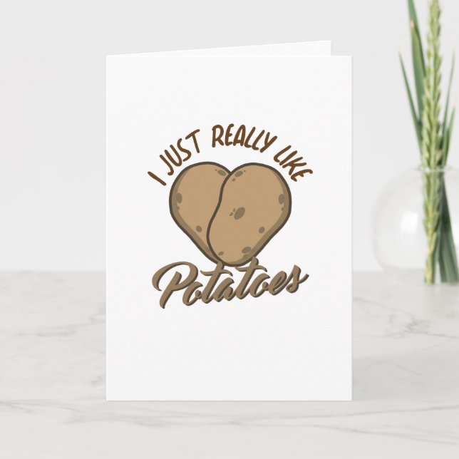 Tarjeta Me Gusta Realmente La Patata (Anverso)