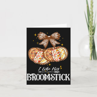 Tarjeta Me Gusta Su Escoba Le Gustan Mis Calabazas Parejas