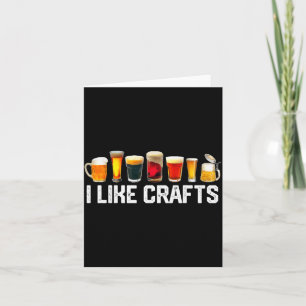 Tarjeta Me gustan las artesanías Cerveza artesanal Microbr