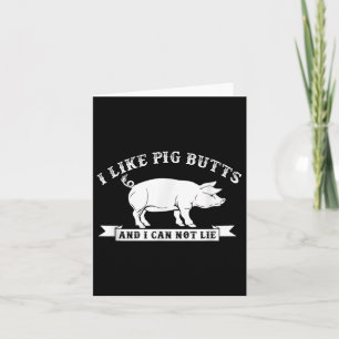 Tarjeta Me Gustan Las Bocas De Cerdo Y No Puedo Mentir Bbq