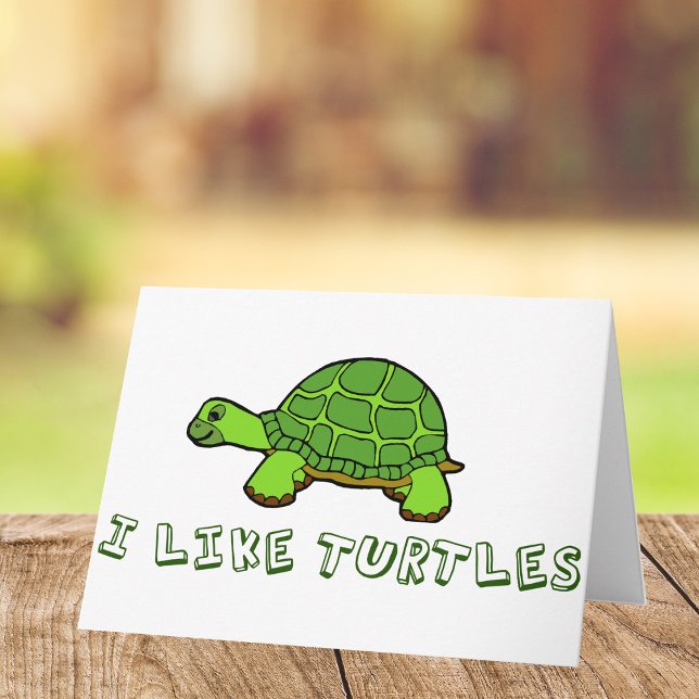 Tarjeta Me Gustan Las Tortugas (Subido por el creador)