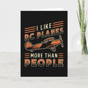 Tarjeta Me Gustan Los Aviones RC Más Que La Gente Piloto D