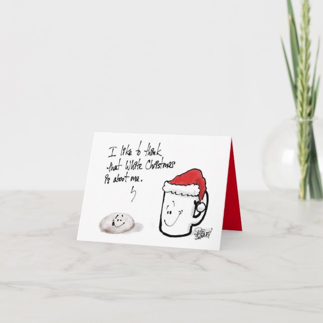 Tarjeta Me gustaría pensar... (Anverso)