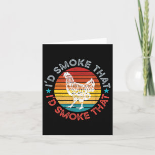 Tarjeta Me Humo Esa Graciosa Parrillada De Carne Bbq Smo