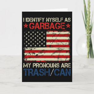 Tarjeta Me identifico como partidarios de Garge para Trump