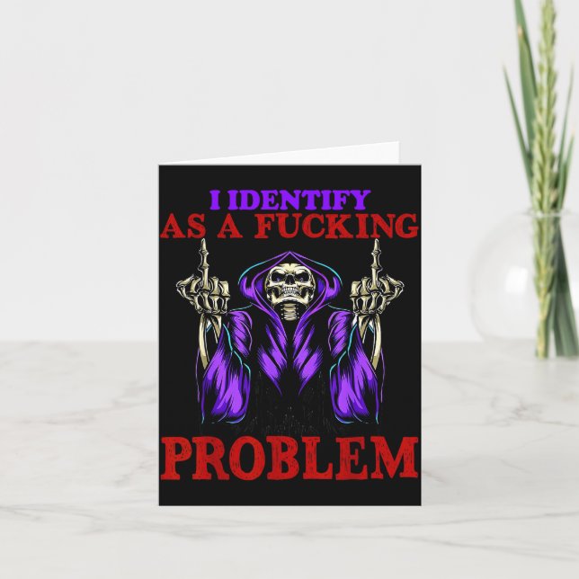 Tarjeta Me identifico como un problema foring (Anverso)