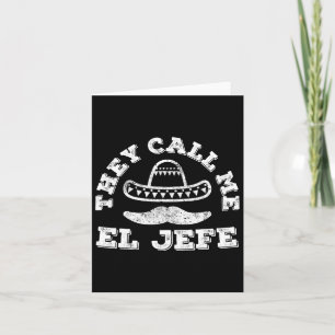 Tarjeta Me Llaman El Jefe Camiseta de la Fiesta del Cinco