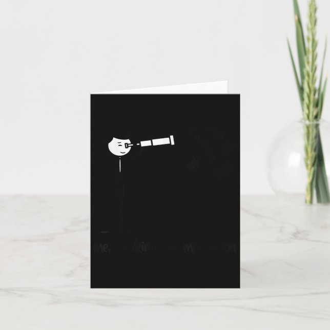 Tarjeta Me Looking For Motivation Funny Stickman Figures  (Anverso)