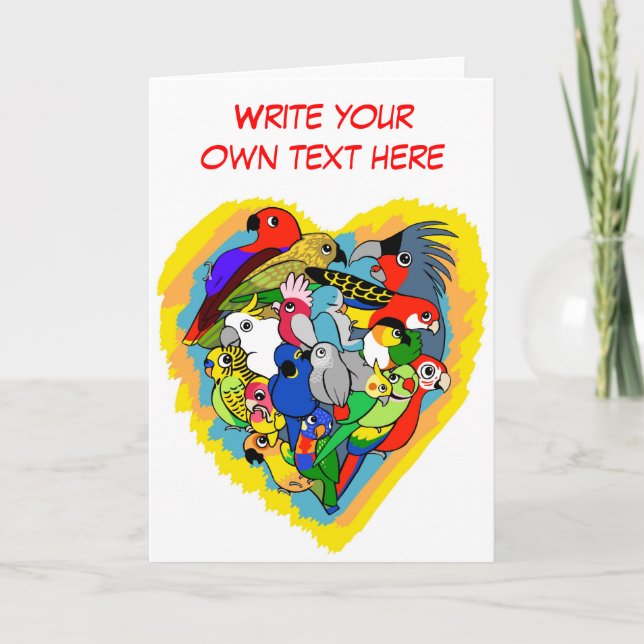 Tarjeta Me loran los corazones personalizado lindo (Anverso)