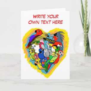 Tarjeta Me loran los corazones personalizado lindo