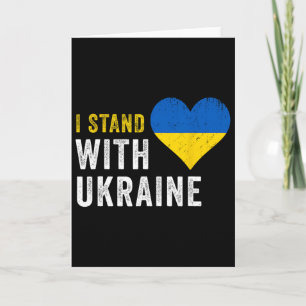 Tarjeta Me mantengo con Ucrania Detengan a Putin Detengan 
