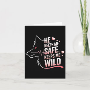 Tarjeta Me Mantiene A Salvo, Me Mantiene A Mí Lobo.