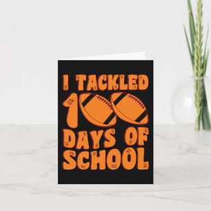 Tarjeta Me Ocupé De 100 Días De Fútbol Escolar 100º D