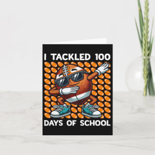 Tarjeta Me Ocupé De 100 Días De Fútbol Escolar 100 Días De