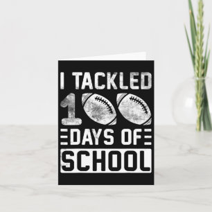 Tarjeta Me Ocupé De 100 Días De Fútbol Escolar Niños 100º 