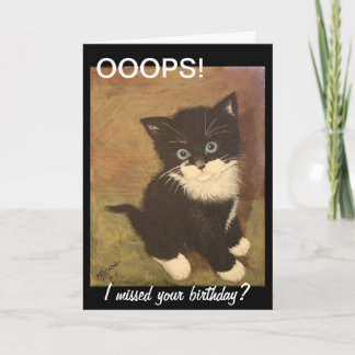 Tarjeta ¿Me perdí tu cumpleaños?