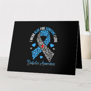 Tarjeta Me Pongo Azul Por Alguien Que Amo La Diabetes Tipo