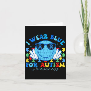 Tarjeta Me Pongo Azul Por Autismo, Conciencia Mes De Maest