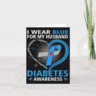 Tarjeta Me Pongo Azul Por Mi Esposo Espero Amar La Diabete