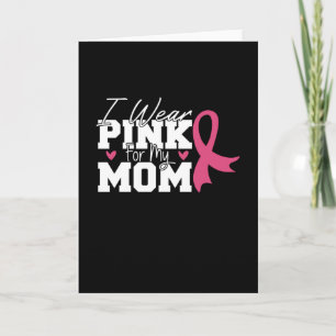 Tarjeta Me Pongo de Rosa Por Mi Mamá Conciencia del Cáncer