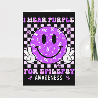 Tarjeta Me pongo morado por la Conciencia de la Epilepsia 