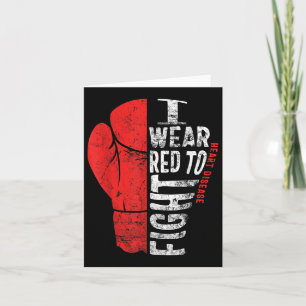 Tarjeta Me Pongo Rojo Para Luchar Concienciación Sobre Enf