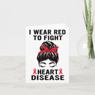 Tarjeta Me Pongo Rojo Para Luchar Concienciación Sobre Enf