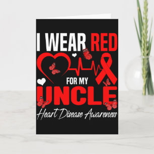 Tarjeta Me pongo rojo por la conciencia de la enfermedad c