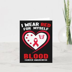 Tarjeta Me Pongo Rojo Por Mi Conciencia Sobre El Cáncer De