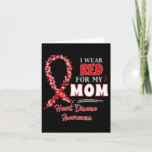 Tarjeta Me Pongo Rojo Por Mi Mamá Enfermedad Cardíaca Cint