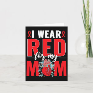 Tarjeta Me Pongo Rojo Por Mi Mamá Guerrero Enfermedad Card
