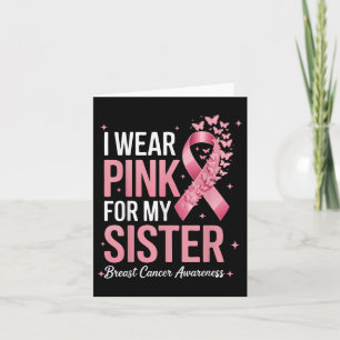 Tarjeta Me pongo rosa por la conciencia del cáncer de mama