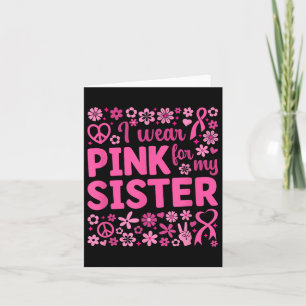 Tarjeta Me pongo rosa por la conciencia del cáncer de mama