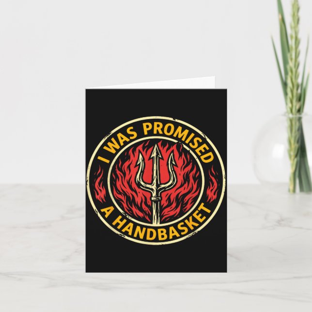 Tarjeta Me prometieron una diversión angustiada Pitchfork (Anverso)