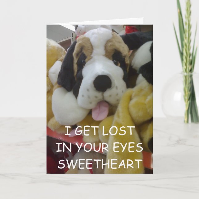 TARJETA ME QUEDAN SUS OJOS SUAVE (Anverso)