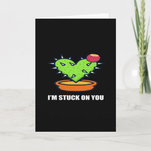 Tarjeta Me Quedo Atascado En Ti Cactus Diseño De Planta Li