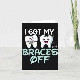Tarjeta Me Quité Los Brackets Regalo De Ortodoncista Lindo