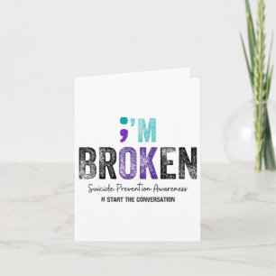 Tarjeta Me Rompí La Prevención Del Suicidio De Im Ok 2024