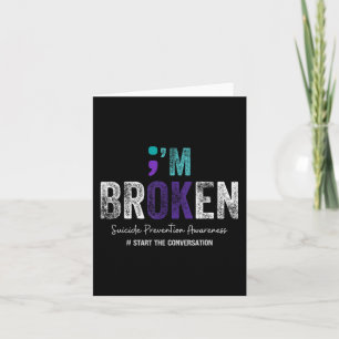 Tarjeta Me Rompí La Prevención Del Suicidio De Im Ok 2024