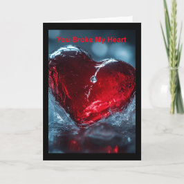 Tarjeta Me Rompiste El Corazón.