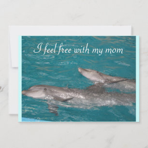Tarjeta Me siento libre con mi mamá el Día de las Madres