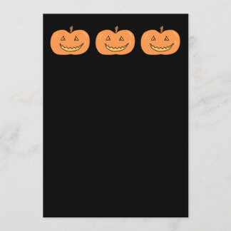 Tarjeta Me tallé feliz calabaza. Halloween.
