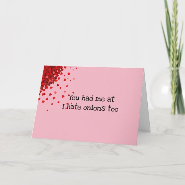 Tarjeta Me Tenías Un Personalizar El día de San Valentín G (Anverso)