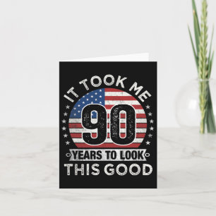 Tarjeta Me Tomó 90 Años Mirar Este Buen Nacimiento 90.