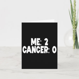 Tarjeta Me Two Cancer 0 Dos Veces Sobreviviente Chemo Radi