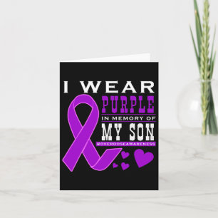 Tarjeta Me Visto de Morado En Memoria De Mi Hijo - Concien