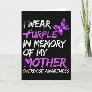 Tarjeta Me Visto De Morado En Memoria De Mi Madre Concienc