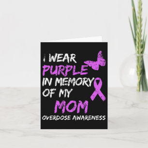 Tarjeta Me Visto De Morado En Memoria De Mi Mamá Concienci