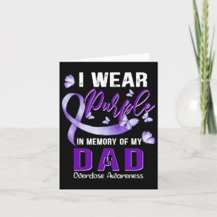 Tarjeta Me Visto De Morado En Memoria De Mi Papá Concienci