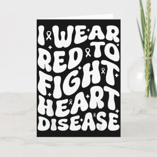 Tarjeta Me Visto de Rojo Para Luchar Contra la Enfermedad